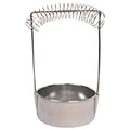 Silver stainless steel oil painting pen washer with brush in spring clamp and leaking plug