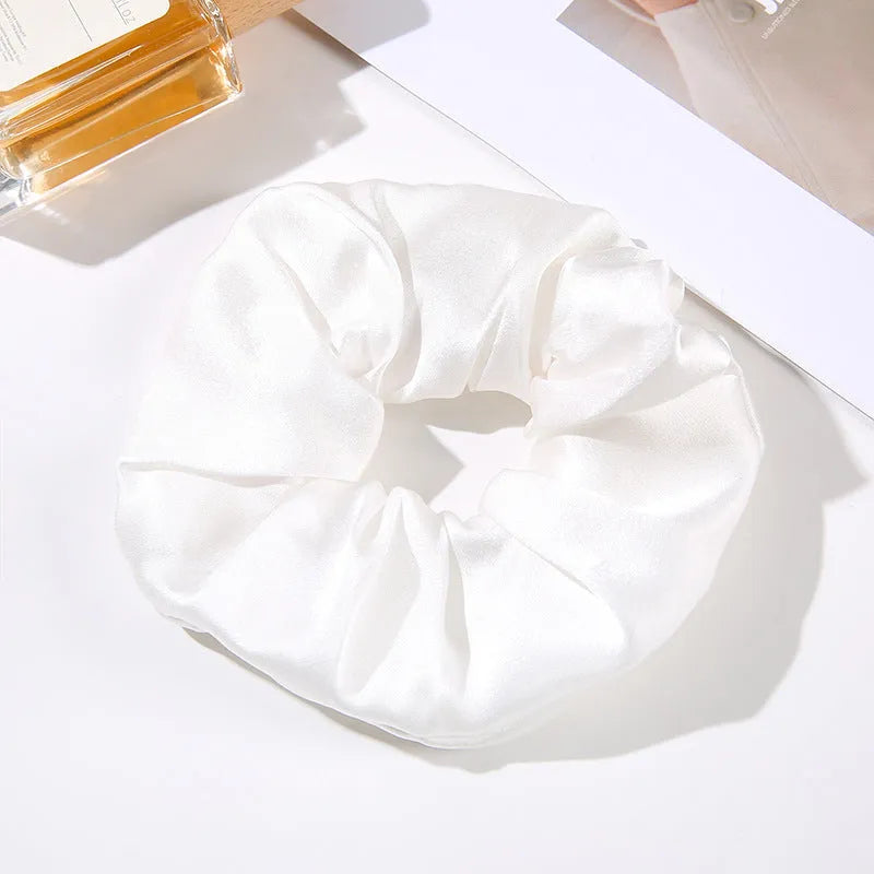 Handcrafted silk hair ring headband 6cm wide in multiple colours including black and navy blue