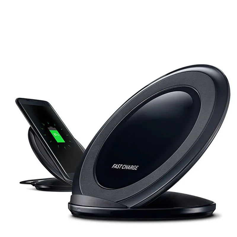 Qi wireless fast charger for Samsung Galaxy Note Edge in black or white with USB interface