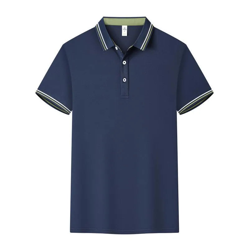 Polo cotton workwear with collar and short sleeves in slim fit, cotton blend fabric, multiple colours
