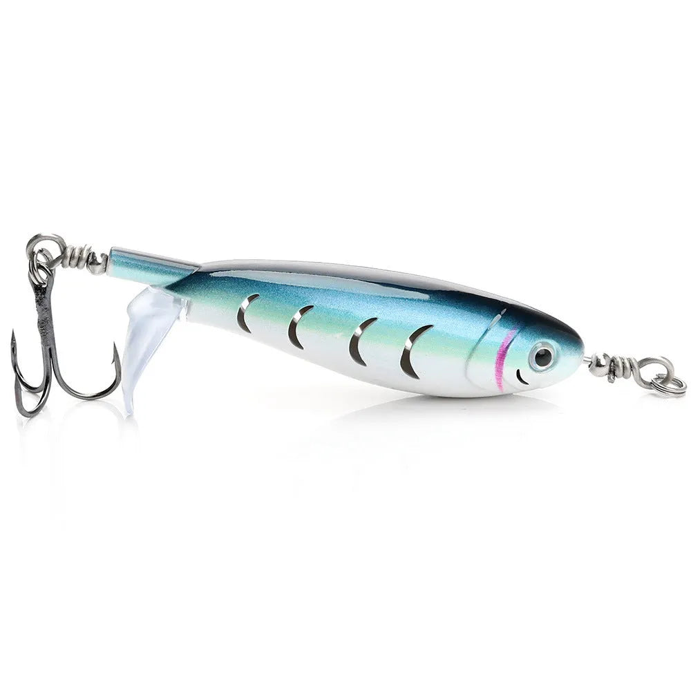 7.5cm long soft plastic road fishing lure on a hook with multiple colour and style options available.