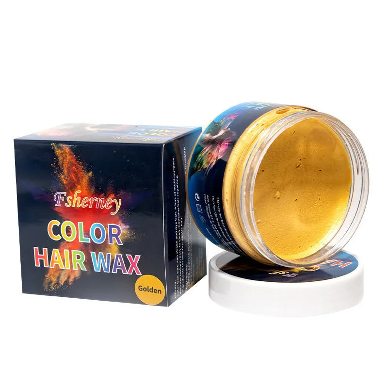 120g hair styling clay container in one of nine colours including Granny Grey and Rose Red