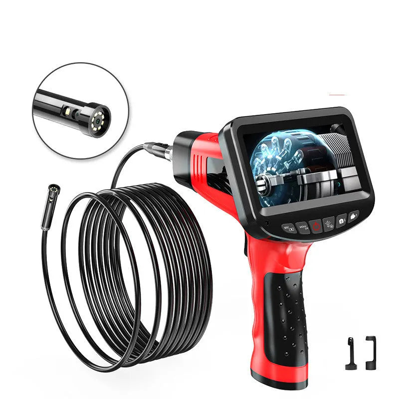 8.5mm dual-lens endoscope camera with choice of flexible or rigid cable lengths.