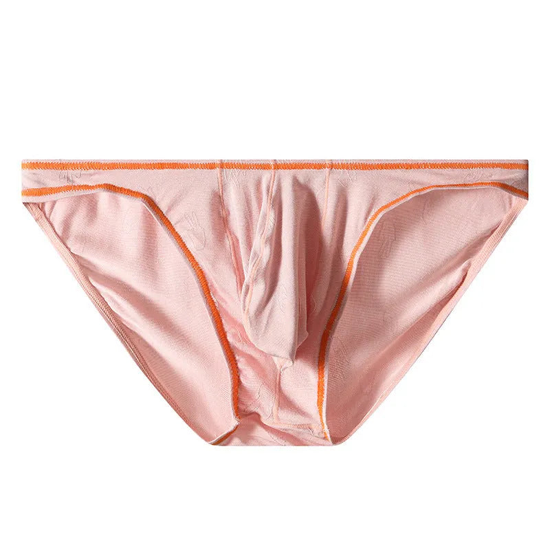 Men's modal ice silk underwear with butt-lift design in multiple colour options