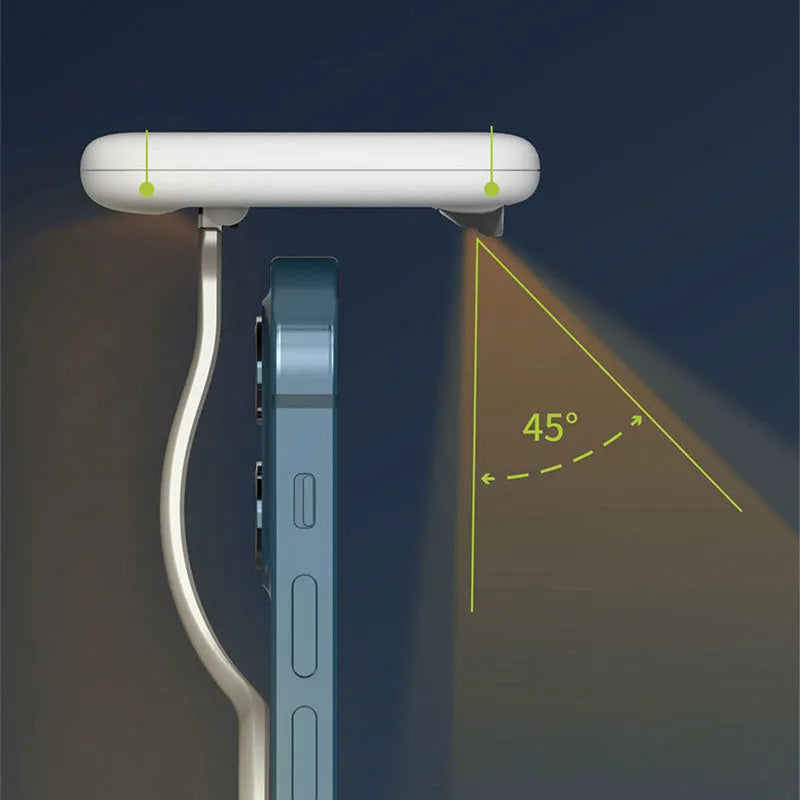 Black alloy MagSafe screen hanging light, 165*36*35MM, with touch dimmer and USB rechargeable battery