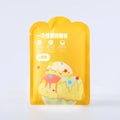 Disposable children's card raincoat long poncho in blue bagged 13x9cm