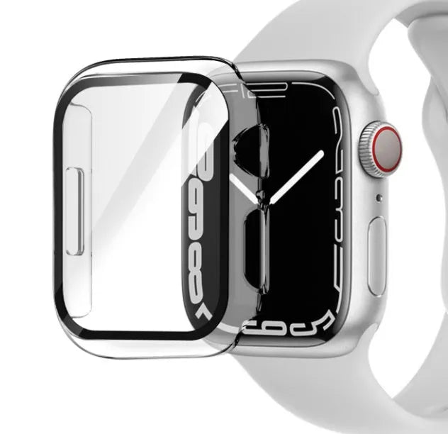 Transparent PC tempered film watch case for Apple Watch in multiple colour options