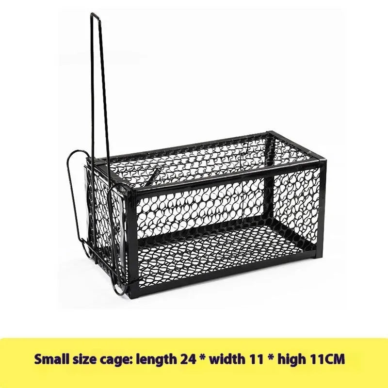 Automatic mouse trap cage for indoor rodent control in three sizes