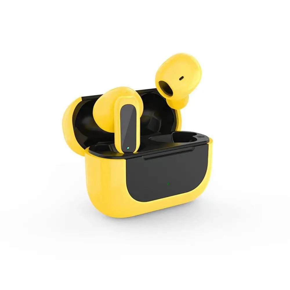 Jerry cartoon wireless Bluetooth headphones in black, white or yellow colours with earplug design