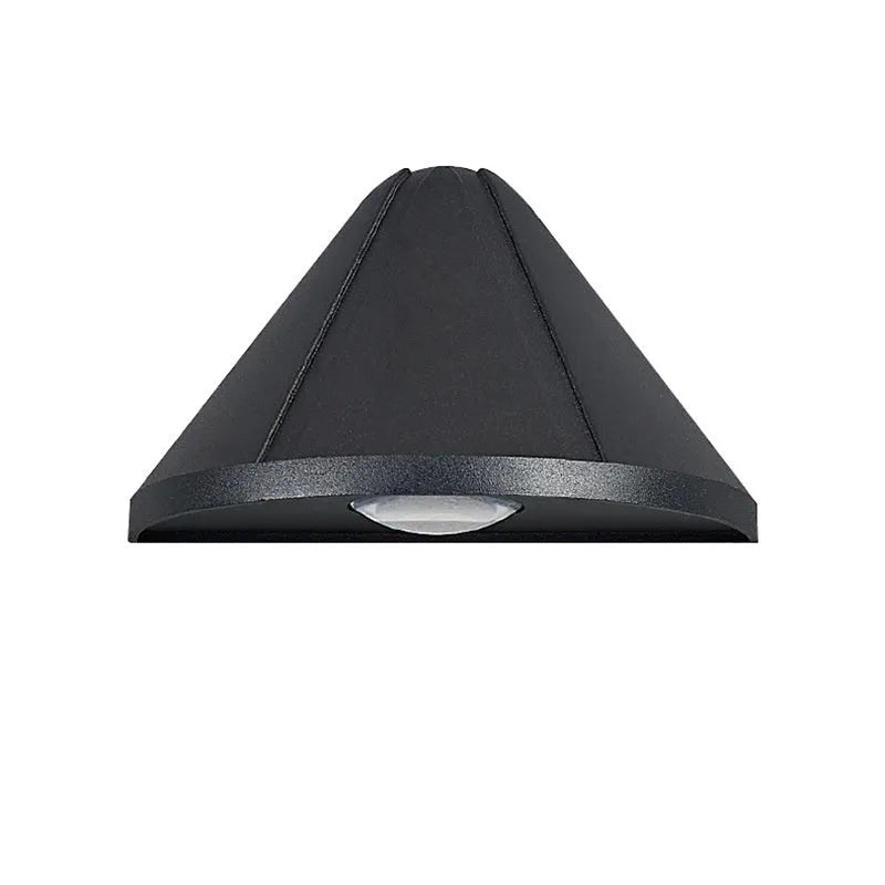 Black Bird's Nest design IP65 waterproof aluminium LED courtyard lamp with warm white light.