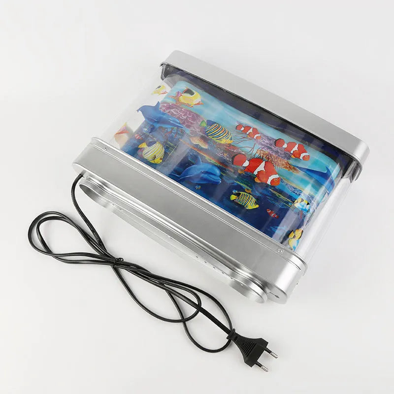 LED aquarium night light, 5W animal-shaped fish decoration lamp, 30cm x 7cm x 23cm