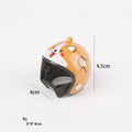 Adjustable pet safety helmet for small chickens and birds with elastic bands