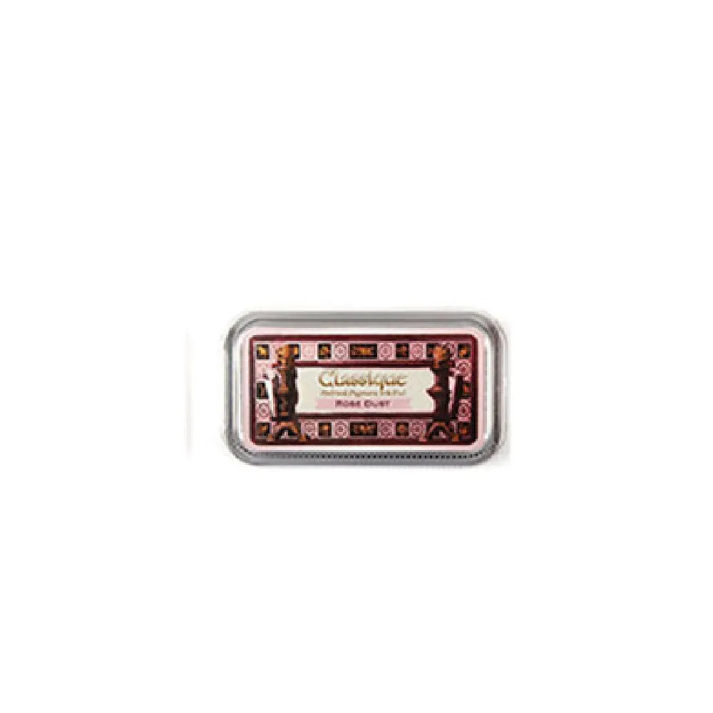 Rectangular oily ink pad for DIY rubber stamps in five colours: cocoa brown, fog blue, gray pink, green, leaf green.