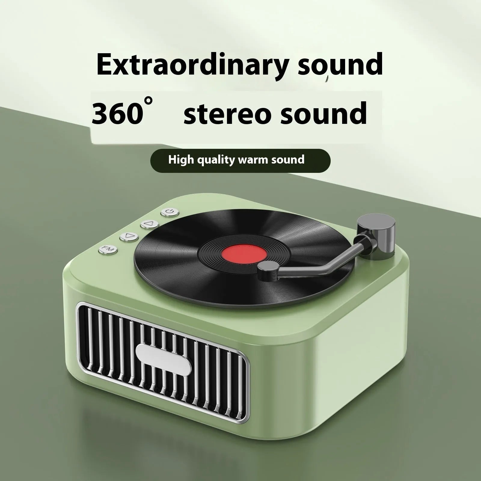 Retro jukebox Bluetooth speaker in Sunset Pink with USB power and card insertion