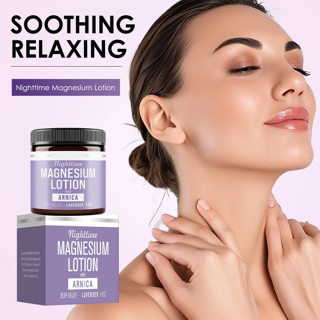 150ml jar of magnesium body butter cream with shea butter and grape seed oil
