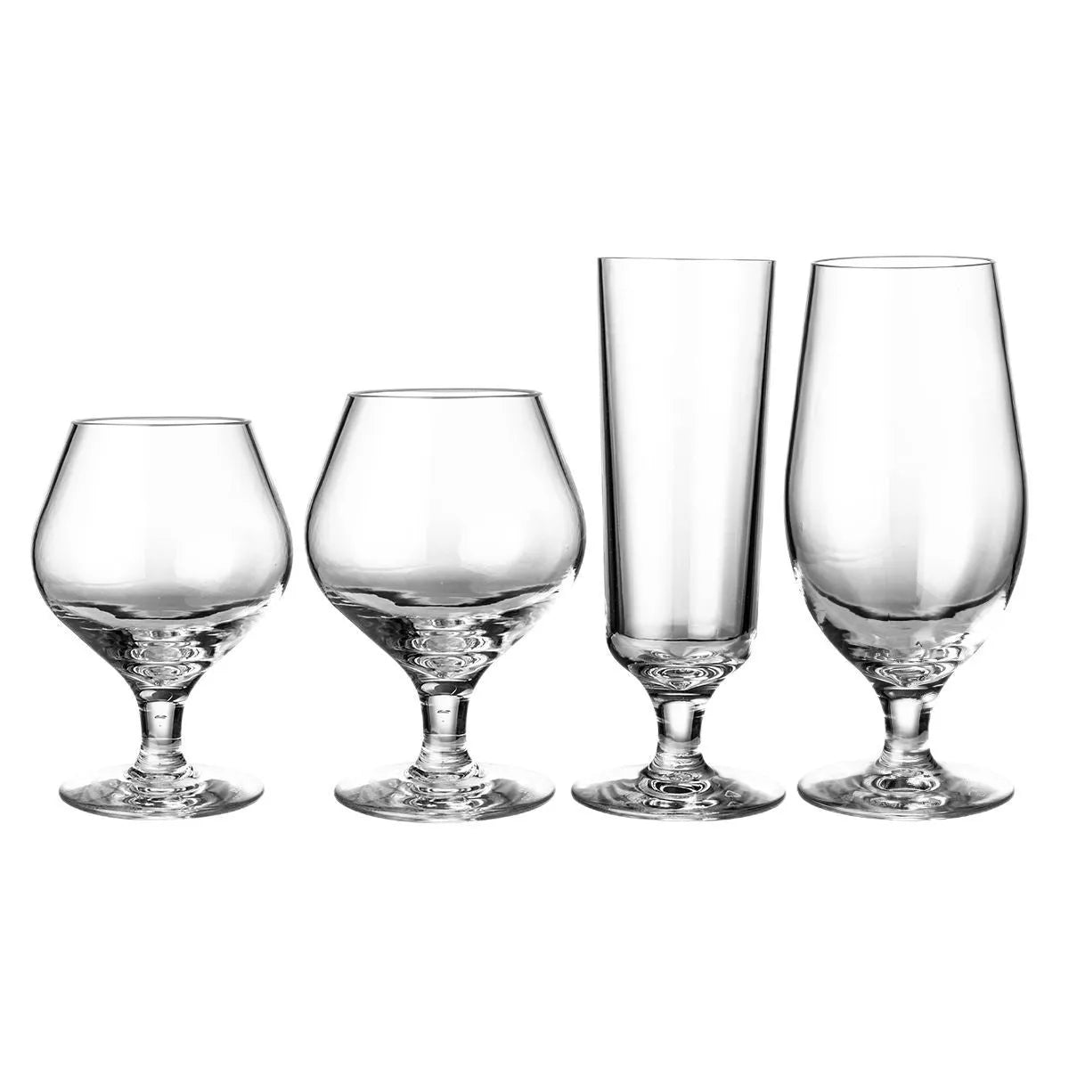 Clear plastic wine bottle and milk tea cup with modern design for party catering, shown in 300ml and 550ml sizes.