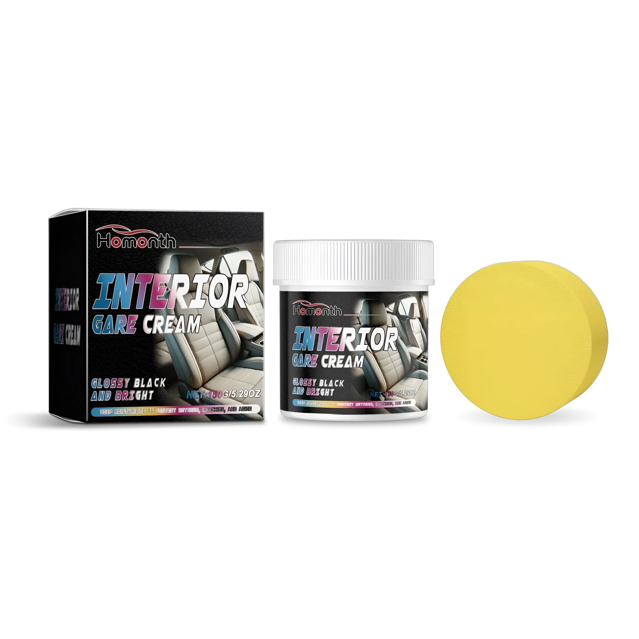 150g tub of interior care cream with beeswax and palm kernel oil for car leather and vinyl