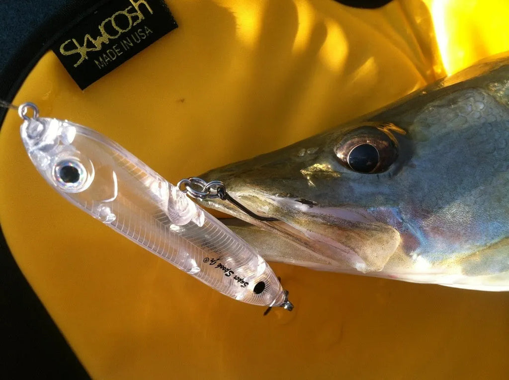 Transparent 9.5cm blank fishing lure body with 7mm eye for DIY bait building