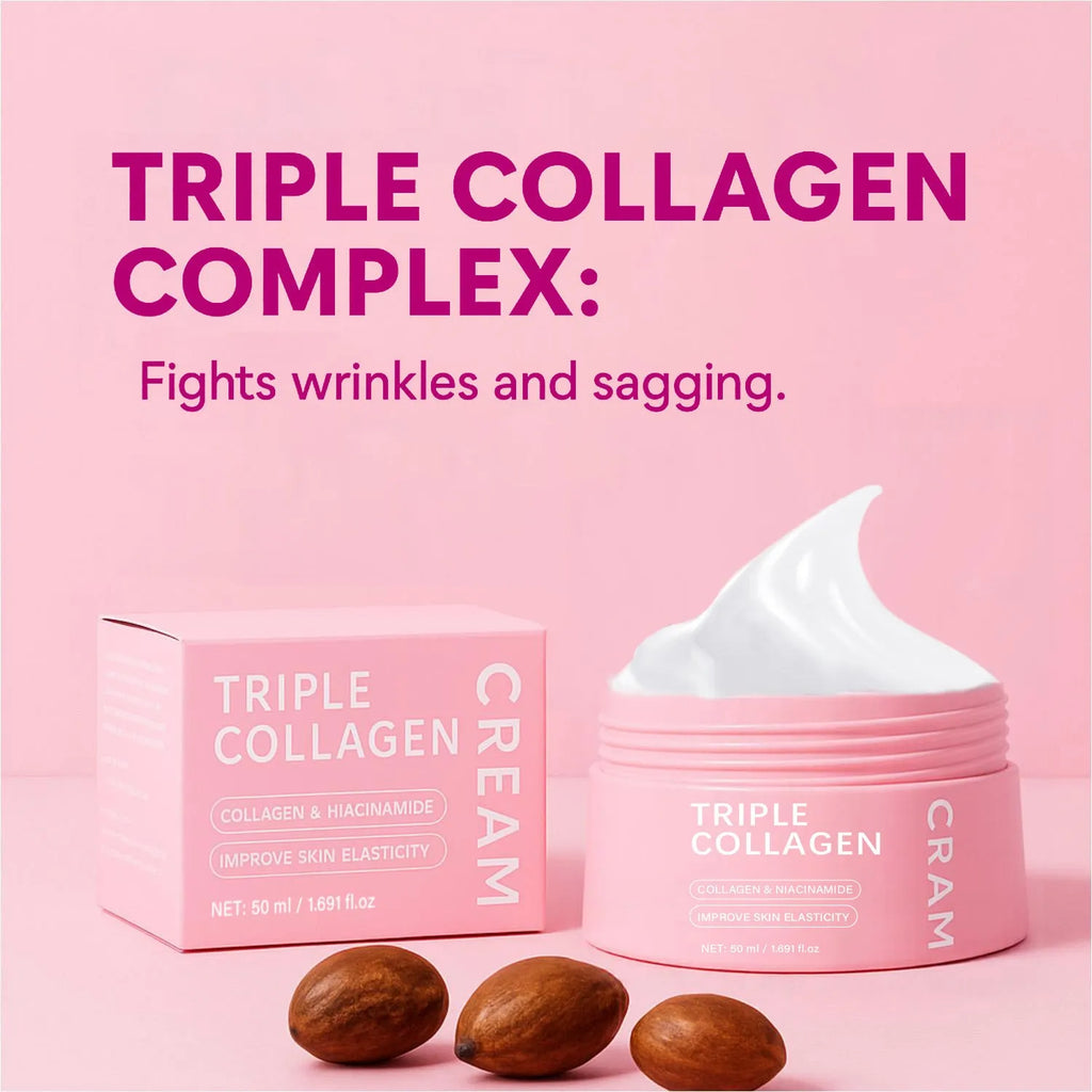 Triple Collagen Egg White Icing face cream 50ml neutral package front view