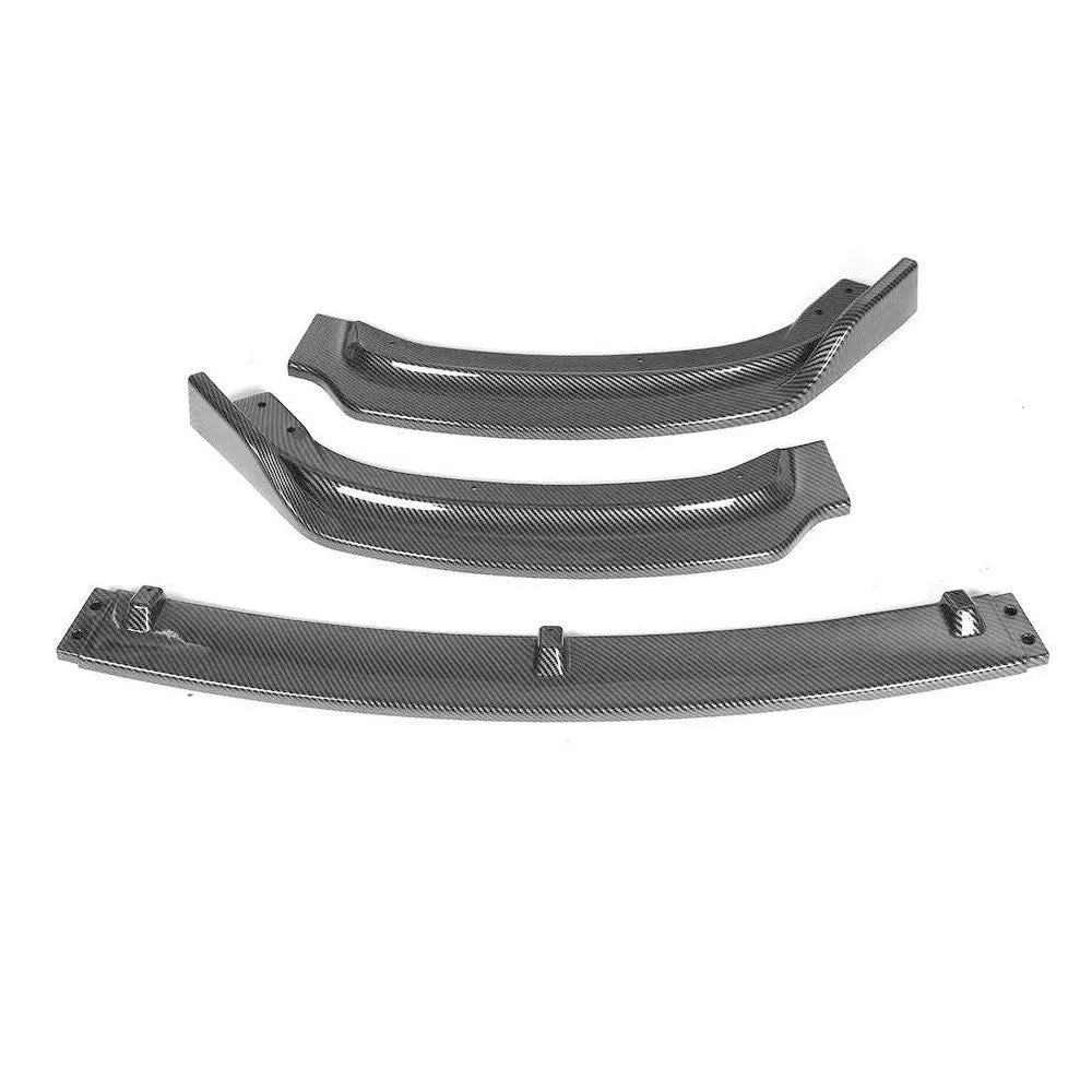 BMW 3 Series F30 F35 front bumper lip spoiler in black gloss finish