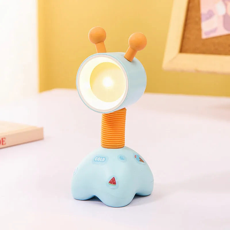 Cartoon character DIY small night lamp with magnetic base on a desktop