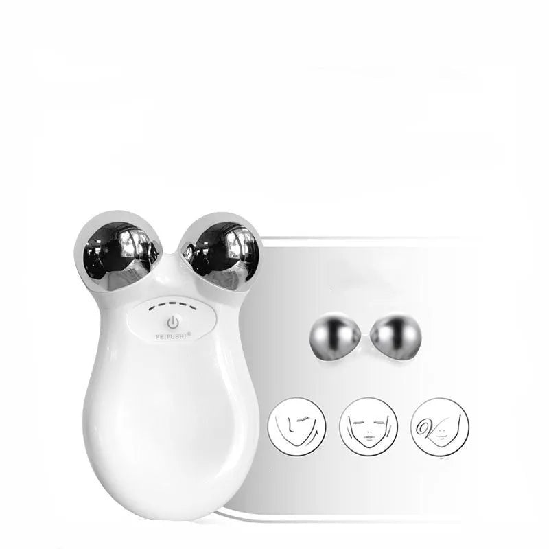 Pink HS-858 micro current facial lifting device for skin firming and rejuvenation treatments