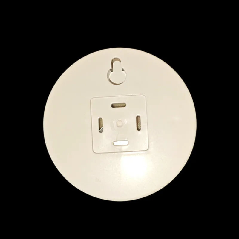 Small round night lamp with side push key, 86mm diameter, 1W LED, battery powered