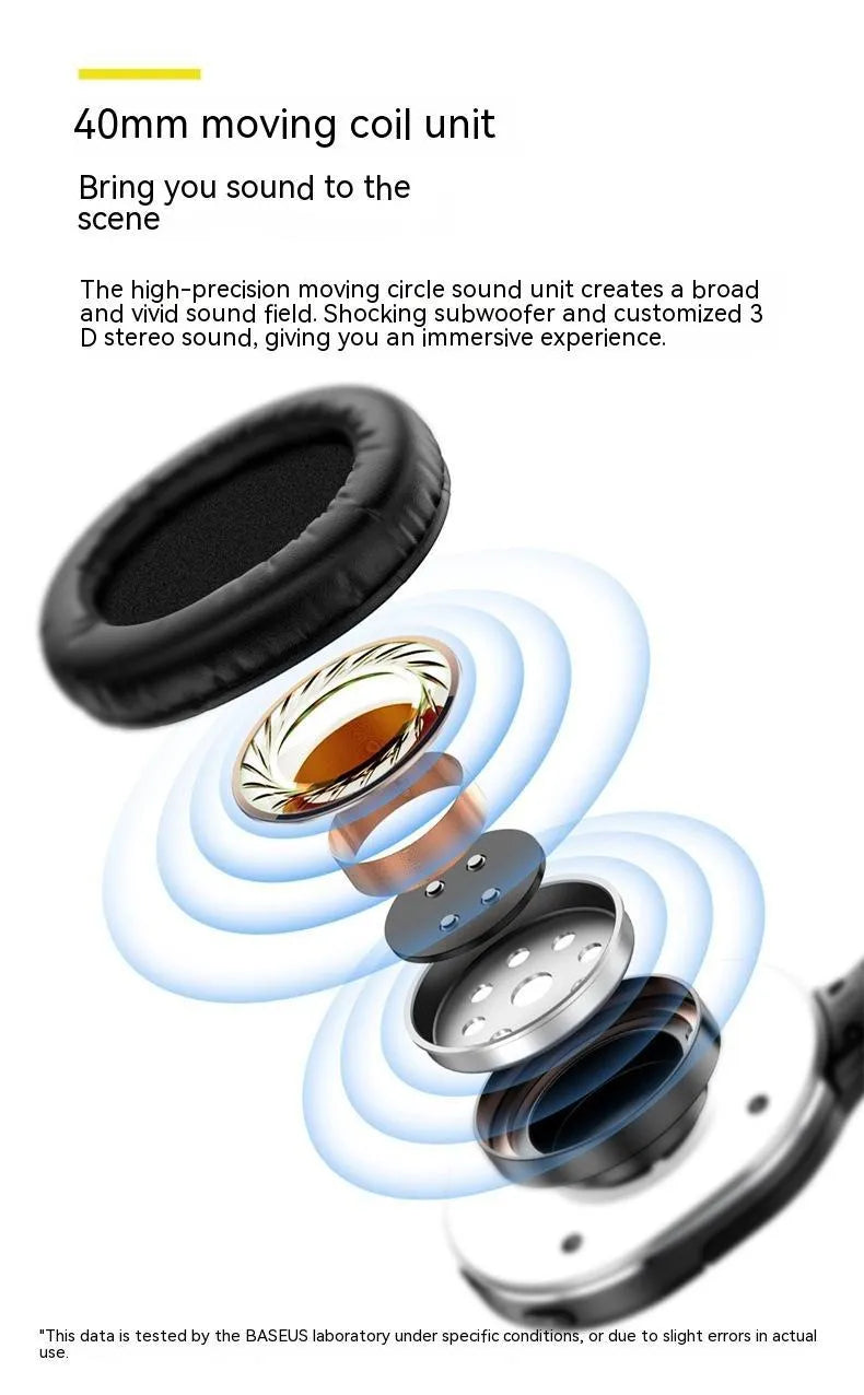 Wireless Bluetooth sports gaming headset in black or white with NFC connectivity