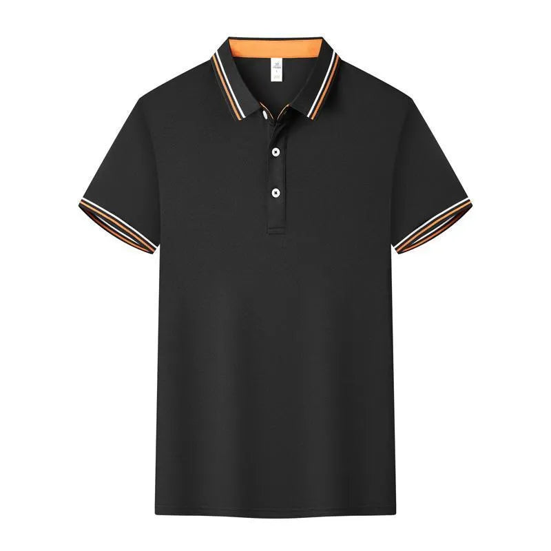 Polo cotton workwear with collar and short sleeves in slim fit, cotton blend fabric, multiple colours
