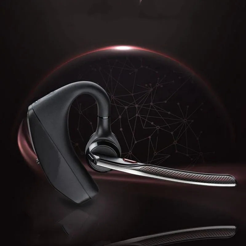 Black plastic stereo Bluetooth sports headphones with a USB charging port.