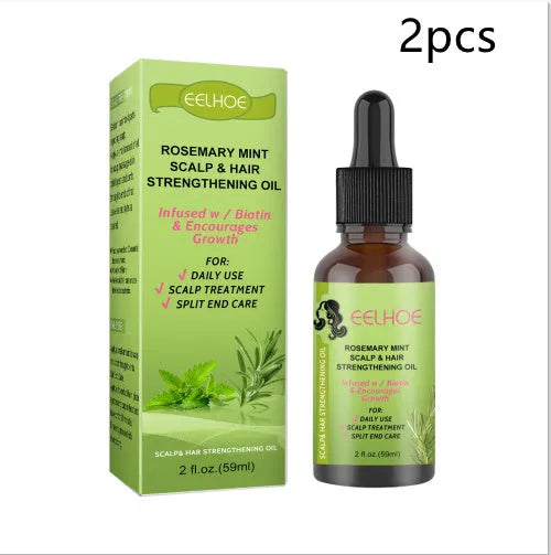 59ml bottle of Rosemary Mint Hair Growth Fluid for scalp nourishment and hair repair