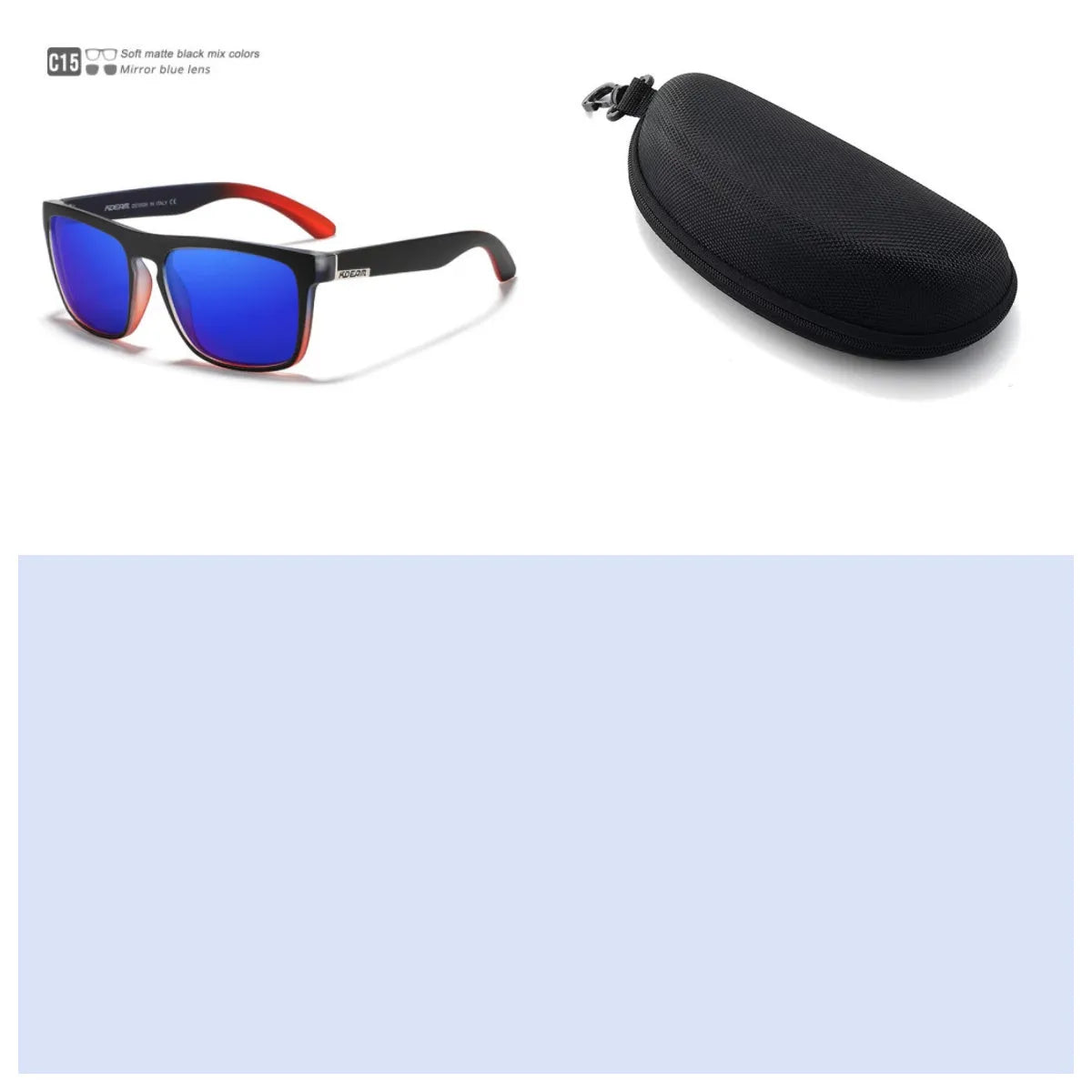 Men's polarized sports driving sunglasses with full frame, UV400 protection, and multiple colour options