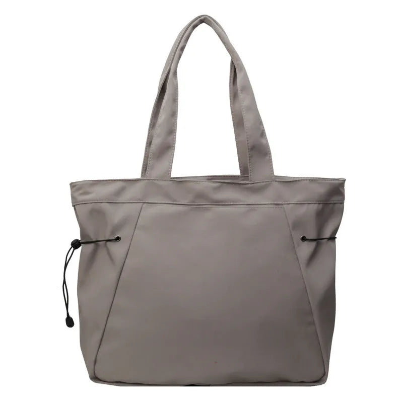 Soft foldable Oxford cloth tote bag in street trend style, shown in multiple colour options.