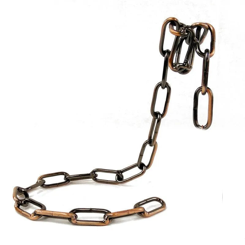 Iron chain wine rack bracket in electroplated finish dimensions 20x14x21cm