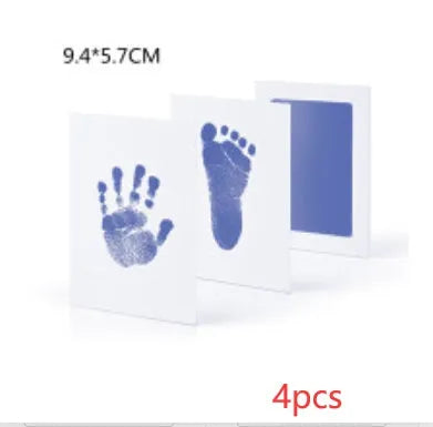 Baby hand and foot print disposable ink pad in pink for newborn keepsake crafting