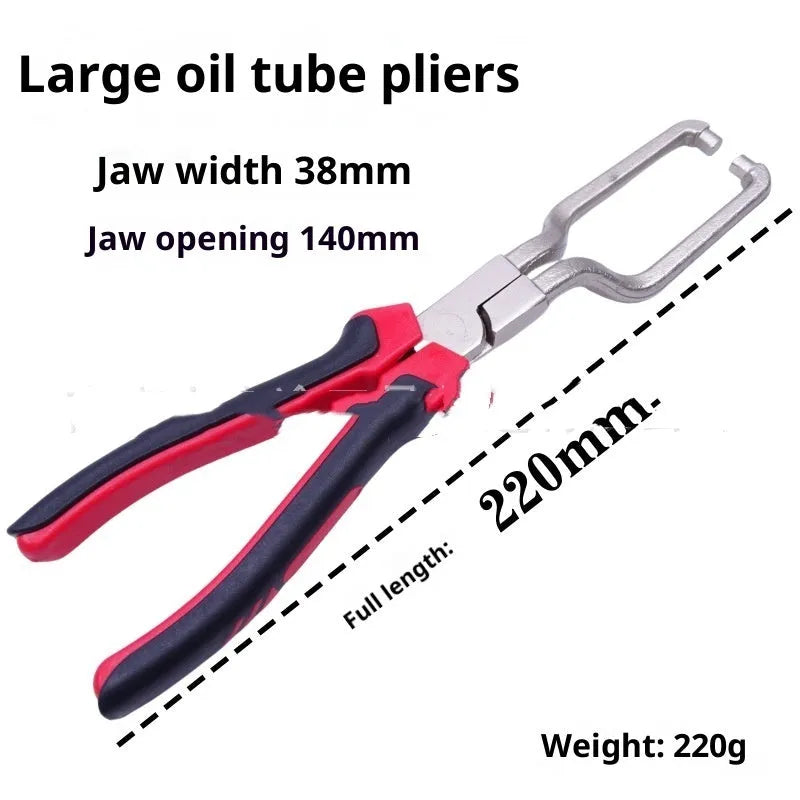 7-piece steel straight throat automobile pipe clamp set in paper box for auto repair