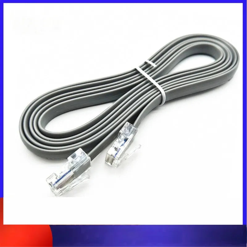 Grey CAT6 Ethernet cable with RJ45 connectors, 2 metres long.