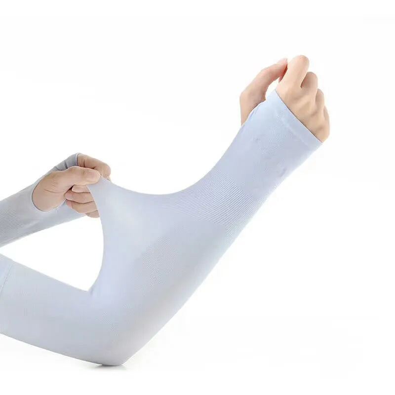 Unisex open-finger driving sun protection sleeves in five colour options