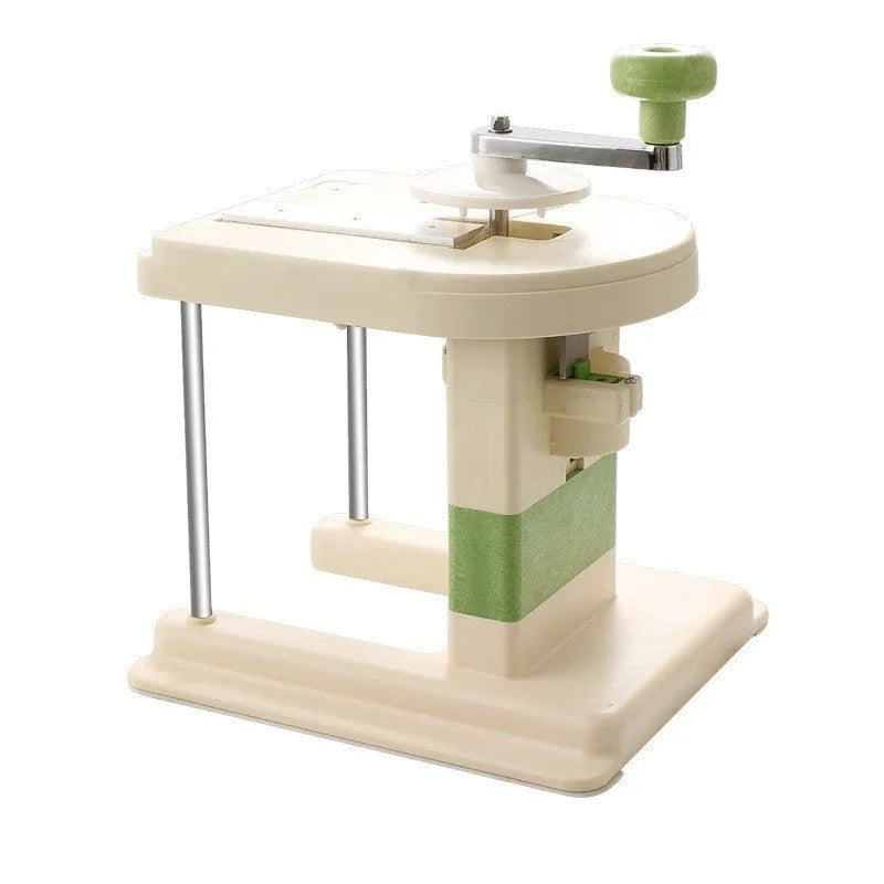 Beige kitchen vegetable slicer and grater with stainless steel blades for healthy meal preparation