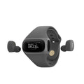 W20PRO Grey wrist wear true wireless Bluetooth headset with 1.2 inch screen and silicone wristband
