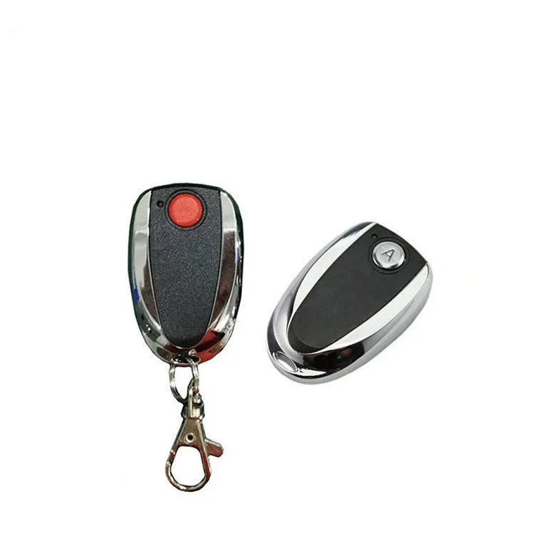 Universal copy 433MHz rolling door remote control model AB002 in black with button layout