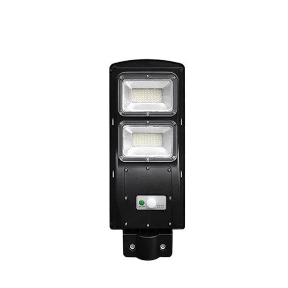 Integrated solar street light with LED panel and remote control for outdoor use