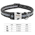 Nylon dog collar in green with metal buckle on white background
