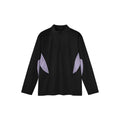 Men's lightweight polyester casual shirt in black long sleeve option showing solid colour design