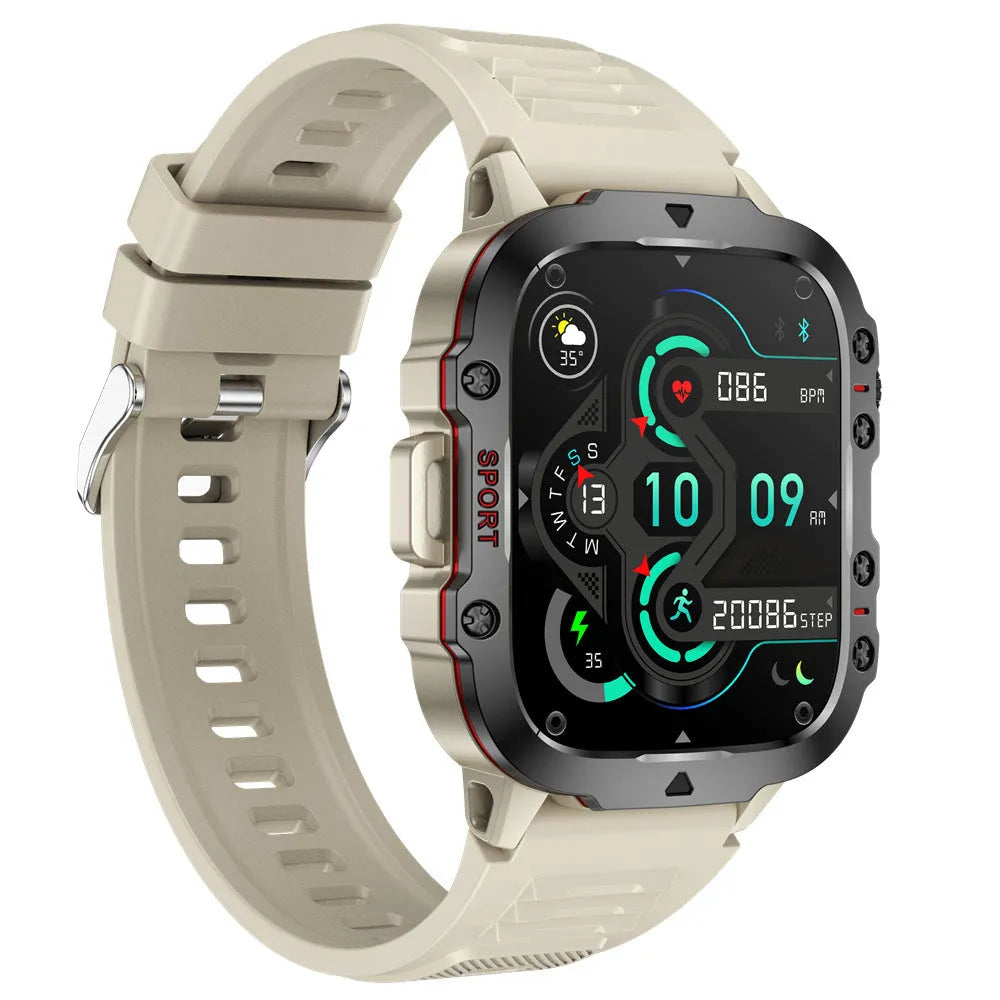 QX11 Smart Watch in black with zinc alloy case and TFT screen, shown with a silicone strap.