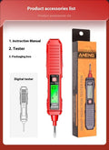 Digital voltage tester pen with LCD display for 12V to 300V electrical detection