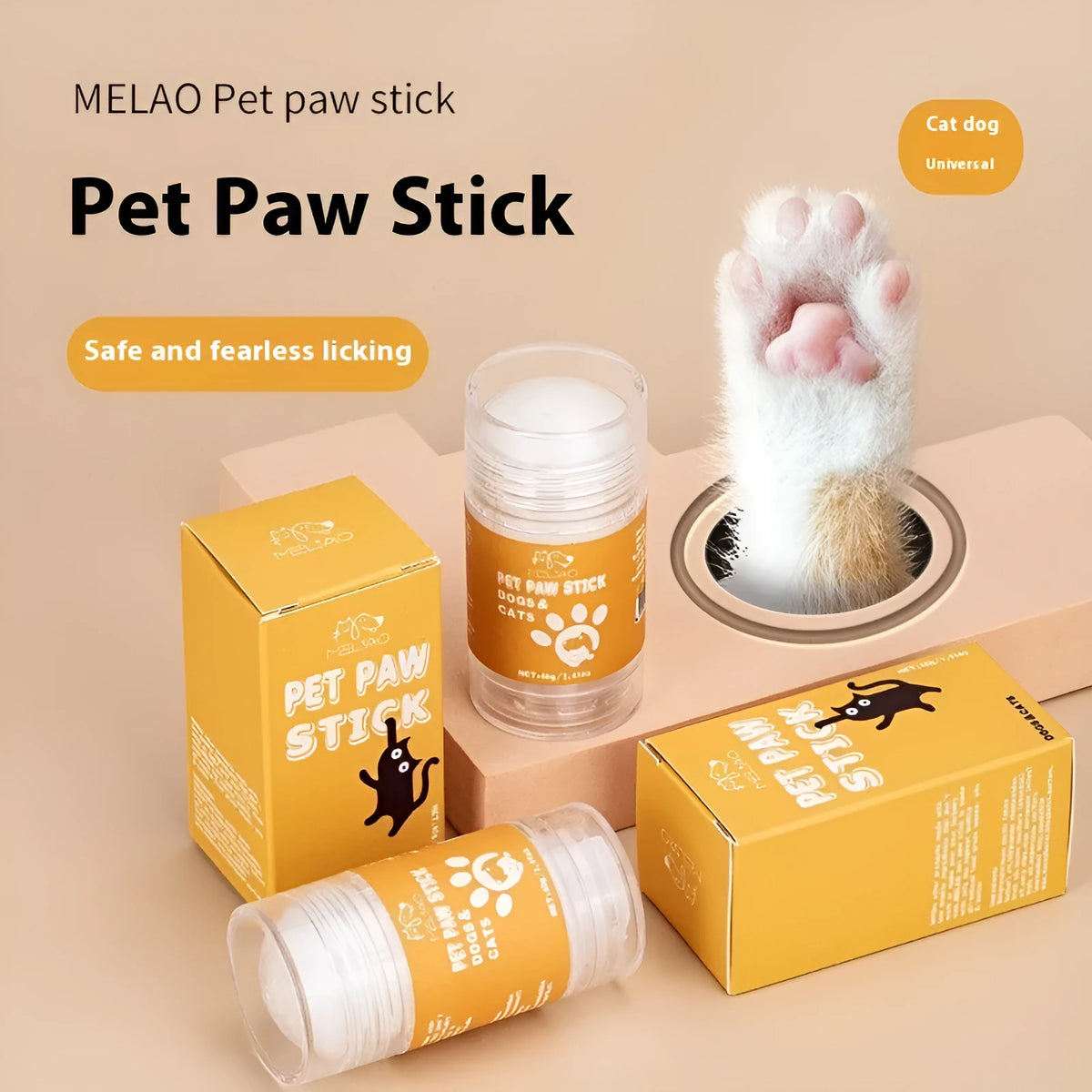 40g pet claw care stick for cats and dogs, stick format for dry cracked claw care