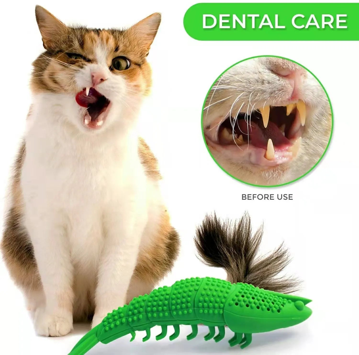 Blue hard rubber cat toy with textured surface for teeth cleaning, containing catnip and a bell.