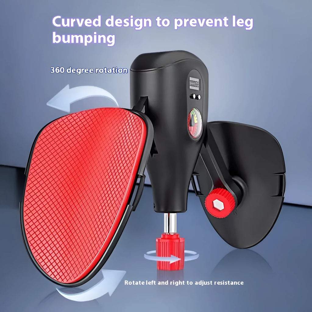 Black and grey men's Kegel trainer for PC muscle exercise with optional straps.