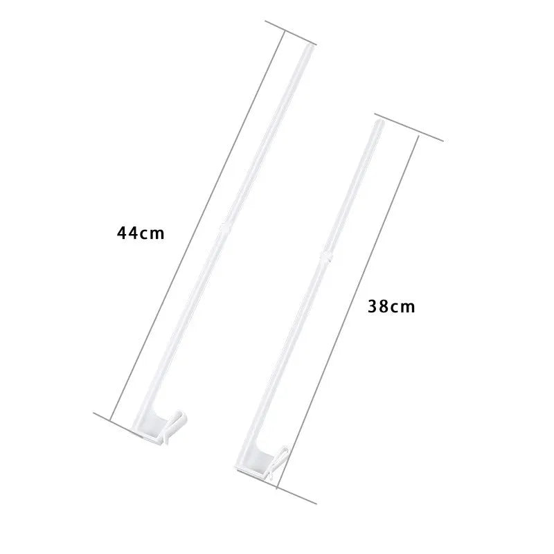 Ten white PP plastic car window flag bracket clips for holding a vehicle flagpole.